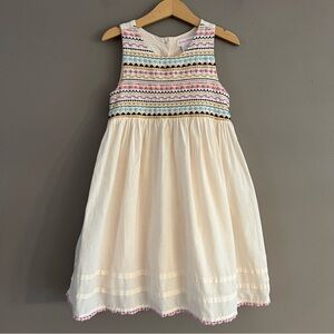 Tommy Bahama Girls Size 6 Summer Spring Floral Blue Tiered Dress Sleeveless